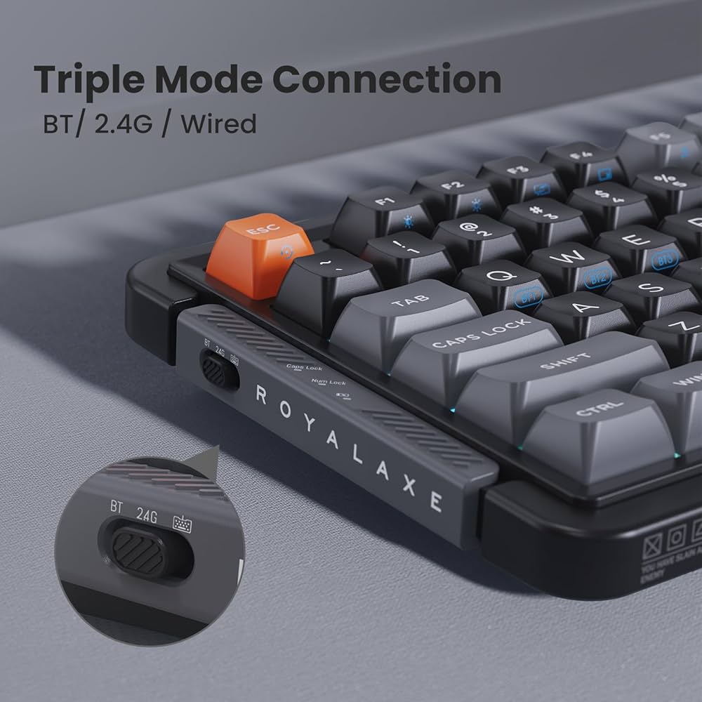 kureha⭐️36 Amazon.com: ROYALAXE L98 Wireless Mechanical Keyboard with
